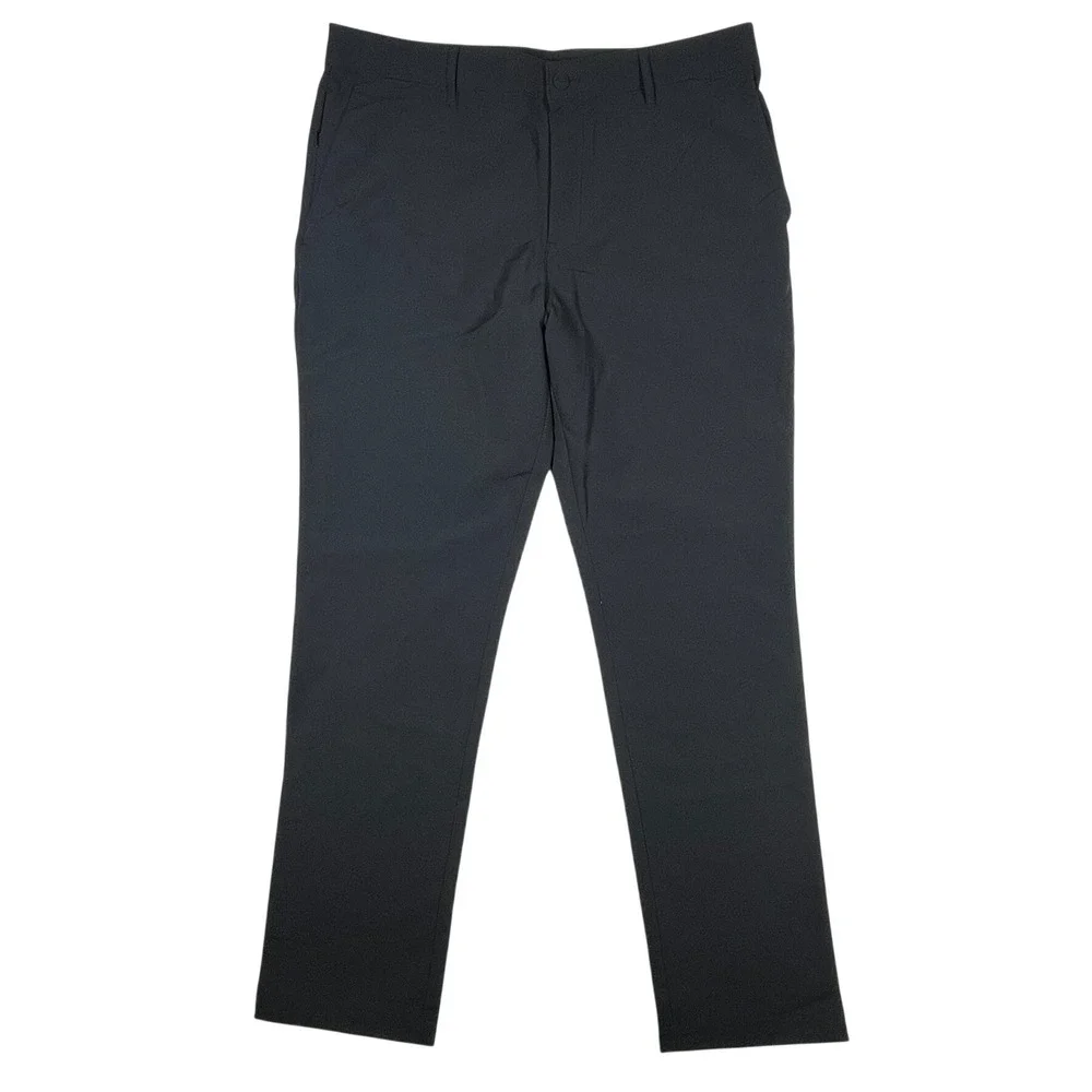 Banana Republic Performance Tech Trousers Pant Mens 36x32 (Fits 36x31) Black